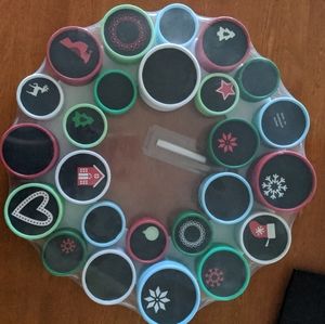 Threshold chalkboard advent calendar wreath